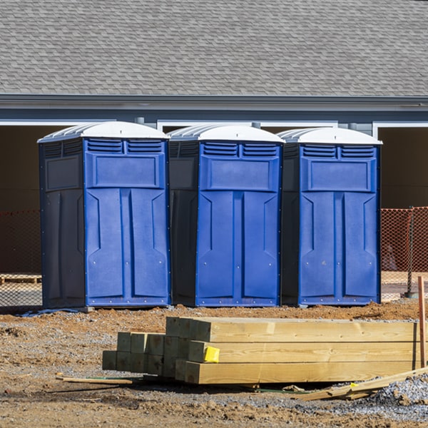 what is the expected delivery and pickup timeframe for the porta potties in Chambersville Pennsylvania